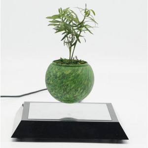new mirror square base maglev levitation flying air bonsai pond pot tree