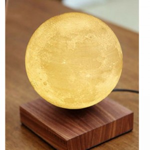 wooden magnetic levitating moon lamp 6inch floating moon light for gift